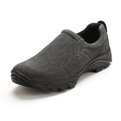Image of Men's Slip On Shoes Lightweight Comfortable Walking Shoes with Canvas Upper and Non-Slip Rubber Outsole