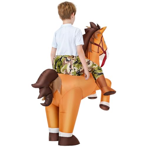 Disfraz Inflable de Caballo para Niños 7-10 años miniatura 7