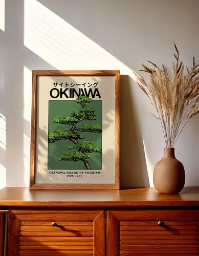 Tableau Cap Hedo Okinawa sur toile premium avec cadre de bois - 3