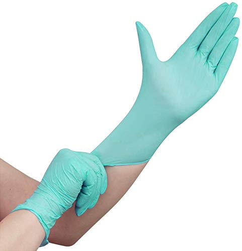 Preisvergleich Produktbild Nitras 100x Nitrilhandschuhe Aloe Vera für Kosmetik Handpflege Maniküre EN455 - Medizinische Damen Einweghandschuhe Latexfrei Puderfrei Größe: 07 Small (S)