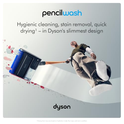 Image of Dyson PencilWashᵀᴹ Cordless Wet Cleaner for Hard Floors - Ultra Slim and maneuverable, Cleans Wet and Dry Messes, 30 Minutes Run time