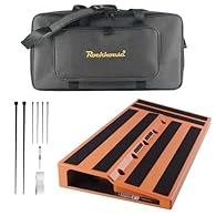 Keep Boards In Order: Pedalboard kit has a built-in power room and 10 cable holes for hidden your pedal power supply and make the power cord tidy. Please check the size before buying (cable hole: 1.1'', power room: 9.84''x3.93''x2.17'') Large Capacit...