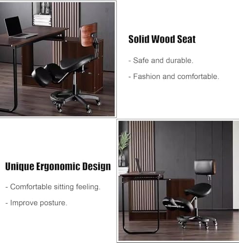 Sillón ergonómico con altura ajustable, respaldo, reposapiés y diseño rodante para uso profesional