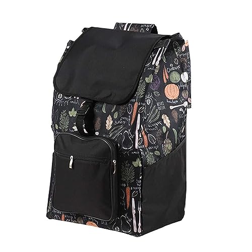 Sac De Rechange pour Caddie - 45L Pliant Sac De Remplacement De Chariot À Main, Tissu Oxford Imperméable Portatif, Sac De Rechange Réutilisable pour Panier D'achat, L32× W20× H57cm