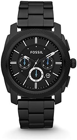Fossil Machine męski zegarek, mechanizm chronograf z paskiem ze stali szlachetnej lub skóry