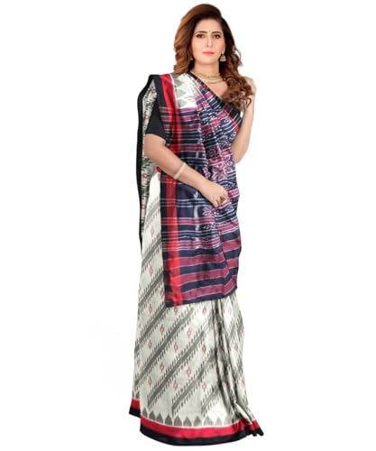 Image of Nuapatna Cotton Saree of Odisha Ikkat Orissa Traditional Handloom Sari | Bomkai | Pata | Nuapatana | sambalpuri saree | khandua patta sare | without Blouse S12