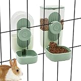 kathson Hanging Automatic Food Water Dispenser Small Cat Feeder and Water Dispenser Gravity Auto Fee