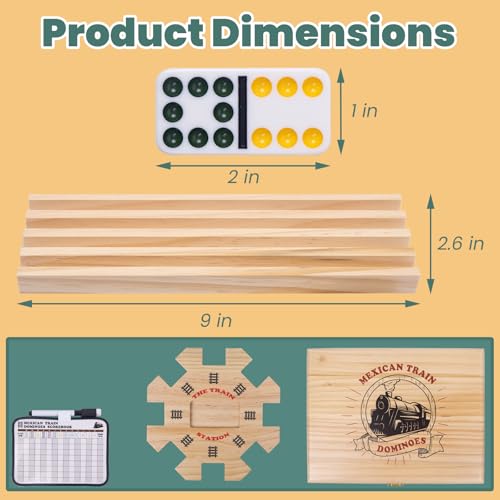 Juego de Mesa Extguds Doble 12 Domino Mexicano miniatura 3