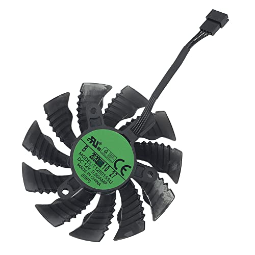 Coolerage 82mm T128015SU 4Pin RTX3070 RTX3080 RTX3090 Graphics Card Fans for Gigabyte GeForce RTX 3080 3070Ti 3080Ti 3090 Eagle Gaming OC 8G 10G GPU Cooling Fans (Fan B)