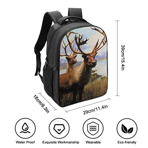 3D Cool backpack Elk au design mode pour se démarquer au collège