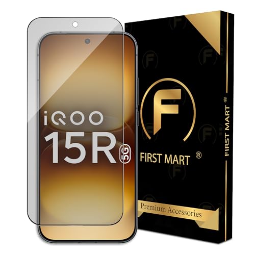 Image of FIRST MART Military-Grade Matte Tempered Glass for iQOO 15R - 9H Screen Protector, Anti-Glare Protection, Scratch-Resistant, Bubble-Free (1 Pack)