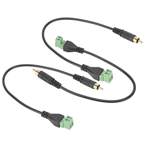 Adaptador de mono macho con terminal de tornillo para reparar equipos AV sin soldaduras 3