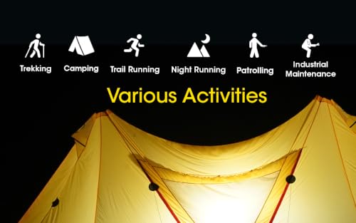 Image of Nitecore NU43 Rechargeable Headlamp, 1400 lumens USB-C Bright Lightweight for Camping, Running, or Working, with Spotlight, Floodlight, Red Light, Including NitecoreS Sticker