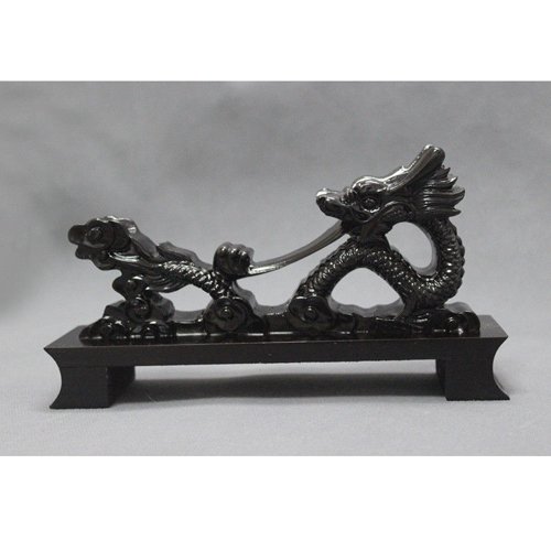 Maymii Resin Black Dragon Samurai Sword Katana Wakizashi Tanto Holder Stand Display #TOP1