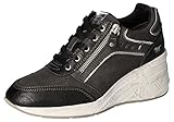 Schuhweite: Schmal MUSTANG Damen 1319-305-9 Sneaker, Schwarz (Schwarz 9), 40 EU