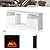 oneinmil Fireplace TV Stand with 18" Electric Fireplace, LED Entertainment Center, Modern Wood Texture Entertainment Stand with Highlight Storage Cabinet for TVs Up to 65", 58 inches,White