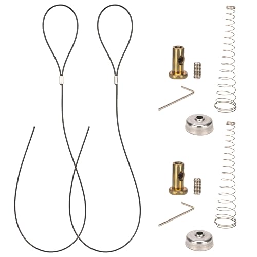 Gate Latch Cable Pull, Spring-Loaded Latch Kit for Wooden Fence Gates, Gate Latch Pull Cable String Adjustable from 2