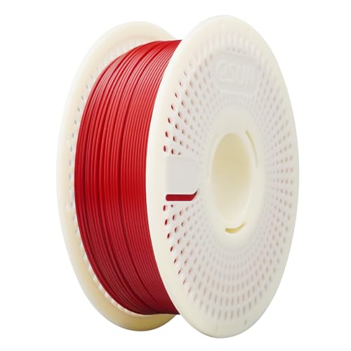 eSUN PLA Nachfüll-Filament und Spulen-Kit, spulenloses PLA 1.75mm und abnehmbarer eSpool+, 1KG Spule (2.2 LBS) Speedy Filament für 3D-Drucker, Feuerrot