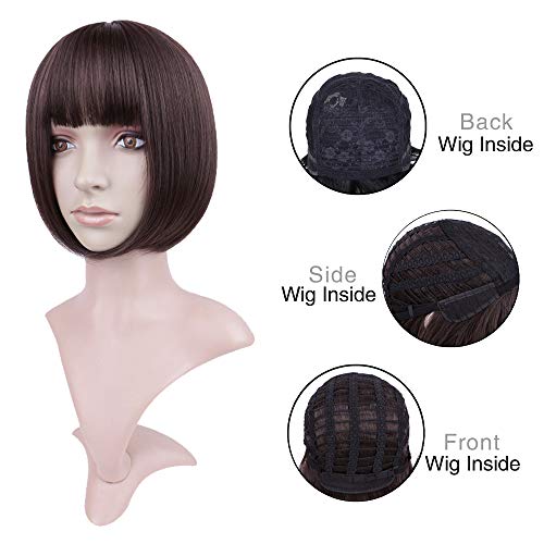 Becus Parrucca Corta con Frangia Piatta