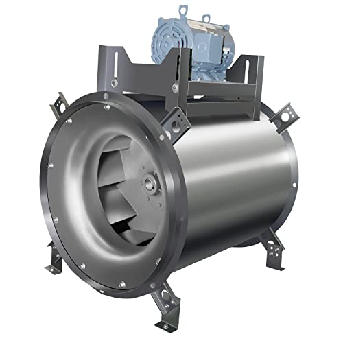 HOODMART 3PH Exhaust Fan, 2630 CFM Belt Drive Centrifugal Fan, 1750 RPM, Commercial Kitchen and Restaurant Equipment Made in USA