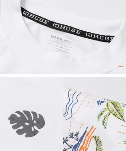 Camiseta de protección manga corta hombre UPF 50+ blanca talla 2XL 5