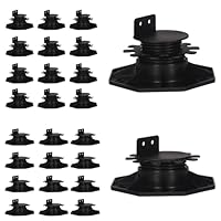 Stelzlager Höhenverstellbar, 24 Stück Stelzlager für Terrassenplatten, Stelzlager Selbstnivellierend für Terrassendielen-Unterkonstruktion, Stelzlager Höhenverstellbar 30–60 mm