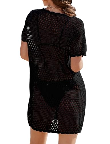 Buauty Womens Swimsuits Cover Ups Bathing Swimwear White Crochet Swim Wuits Swimwear Bikini Beach Dresses 2024 Clothes2