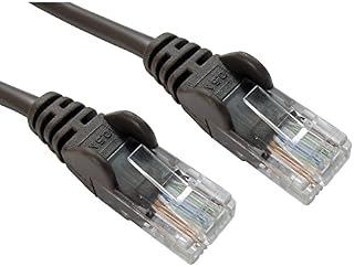 Eastern Computers 25cm 0.25m Black Colourful Snagless High-Speed Ethernet Networking Patch Universal Internet Connector Cable Wired Lead Fast LAN RJ45 Cat5e for Router, Modem, Smart TV, Laptop & PC