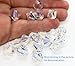 100pcs Authentic Preciosa 4mm (0.16 Inch) Small Faceted Bicone Crystal Loose Beads Crystal AB Compatible with Swarovski Elements Crystals for Jewelry Making Pre-B402