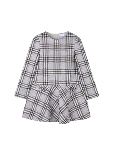 Vestido de punto jacquard cómodo que no pica para niñas activas