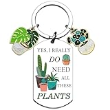 VMHEFAV Plant Keychain Garden Gifts For Mom Women...