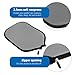 Paddle Protector Neoprene Racket Sleeve Chips Dings and Dirt Cover Easy Zipper Access for Scratch Prevent (Grey)