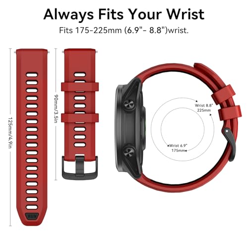 Correa de silicona 22 mm para Garmin Forerunner miniatura 6