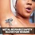 Safety Razor for Men & Women with 10 Double Edge Safety Razor Blades Reusable Double Edge Razor Single Blade Razors for Women & Men Kit Gift Metal Razors Stainless
