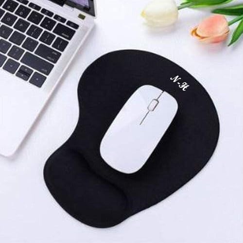 New Horrizon - Mouse Mat BLACK ANTI-SLIP COMFORT MOUSE PAD MAT WITH GEL FOAM REST WRIST SUPPORT FOR PC LAPTOP - Compatible with Laser and Optical Mice - Image 5