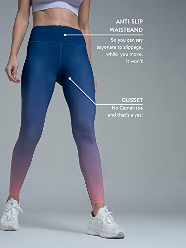 Image of CULT Women's Solid Polyester 4-Way Stretch, AbsoluteFit Training Tights, Moisture-Wicking, Leggings for Sports, Gym, Active Wear