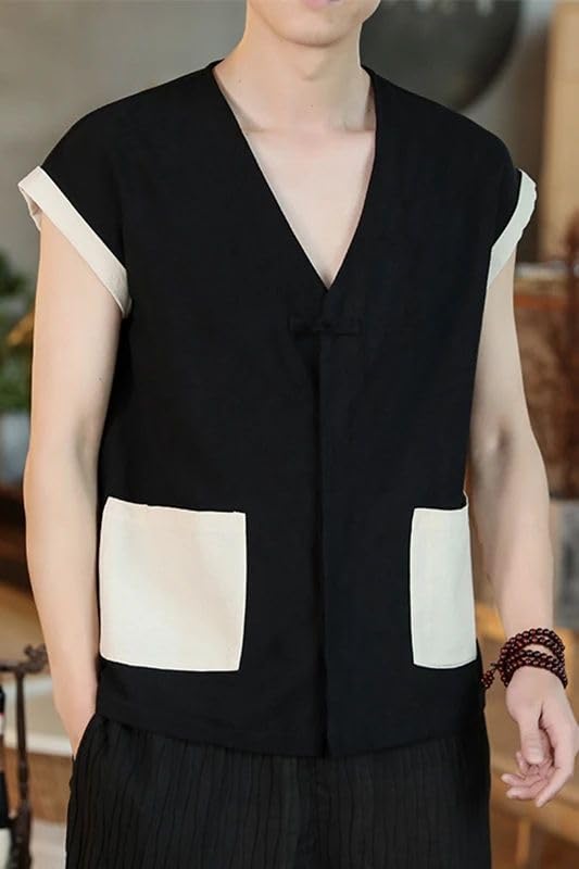 Ropa tradicional chaleco kimono de verano para hombre 7