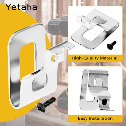 Yetaha 8PCS Electric Drill Belt Clip, Belt Clip for Dewalt Cordless Power Clip Belt with 8 Screws - Image 3