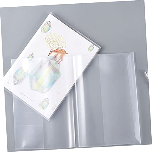 TOGEVAL 80 peças de capa de livro de embrulho de livro com zíper capa de livro para livros de capa c