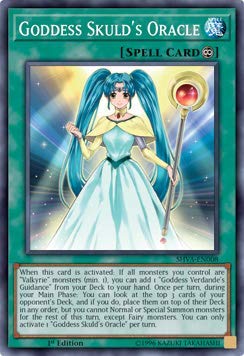 Goddess Skuld's Oracle SHVA-EN008 carte Yu-Gi-Oh Super Rare de collection