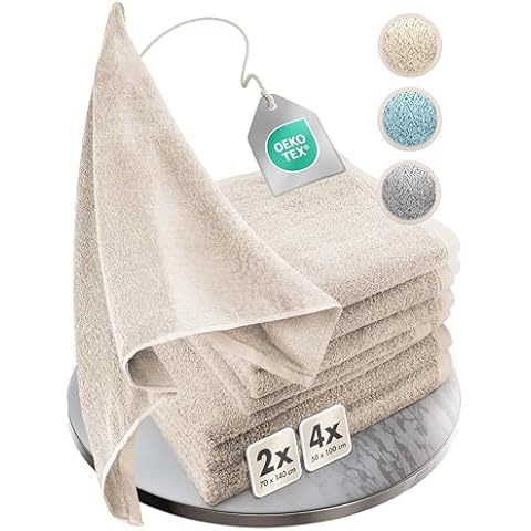 Homewell Serviettes Moelleuses 100% Coton Cover