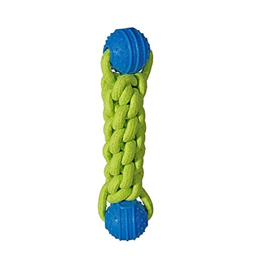 Chase 'n Chomp Rolo Super Tough Tug Floating Dental Ball Dog Toy, Large