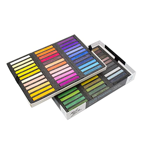 Mont Marte Soft Pastels Signature 72Pc, Set Of 72 Assorted Colored Pastel Sticks, Vibrant And Blendable, Ideal For Art, Craft, Drawing, Sketching #TOP5