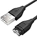 Produktbild OcioDual USB-Ladekabel, Schwarz, Kompatibel mit Garmin Approach S10/S40/S60/X10, D2 Charlie/Delta, Fenix 7/7S/7X/6/6S/6X/5/5X, Forerunner 45/45S/245/935/945, Instinct, Vivoactive 3, Vivosport