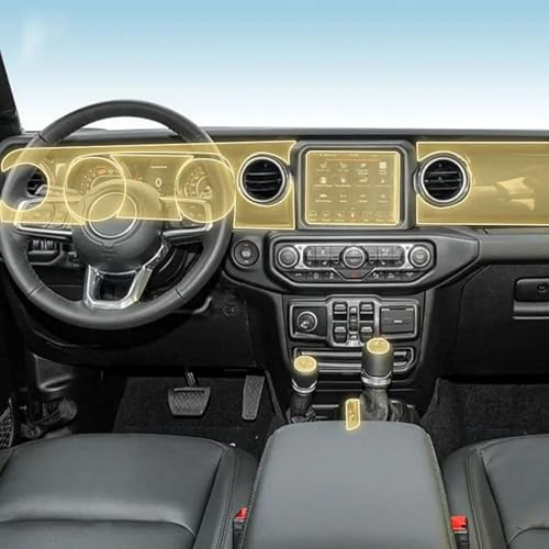Film PPF console Jeep Wrangler Rubicon pour éliminer les rayures de l'habitacle