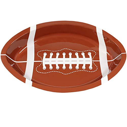 Anapoliz Football Serving Trays | 10 Pcs Plastic Football Snack Trays | Game Day Football Serveware | Tailgate Party Serving Platter thumb #5