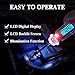 AWBLIN 3-60V DC Digital Light Tester with Voltmeter, Auto Ciruit Tester with LCD Backlight Display and LED Indication,Illumination and DC 6-24V Dual Color LED Bulb Automotive Buzzer Test Light