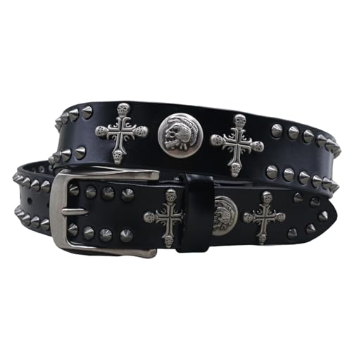 Ceinture cloutée rock pour affirmer votre style en festival et concert gothique punk