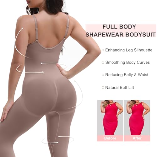 Image of SHAPERX Hourglass Leggings Anti Cellulite Compression Full Body Shapewear Breathable No Roll Down