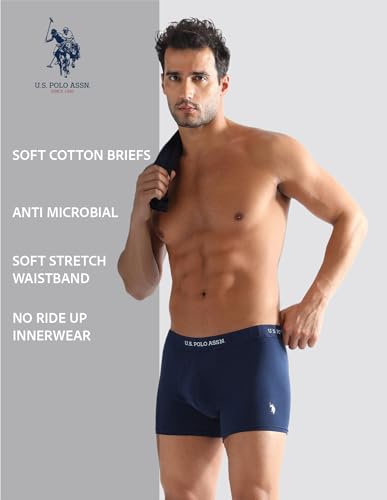 Image of U.S. Polo ASSN. Mens ET007 Anti Microbial Essential Long Underwear Trunk with Pouch Opening -Pack of 1